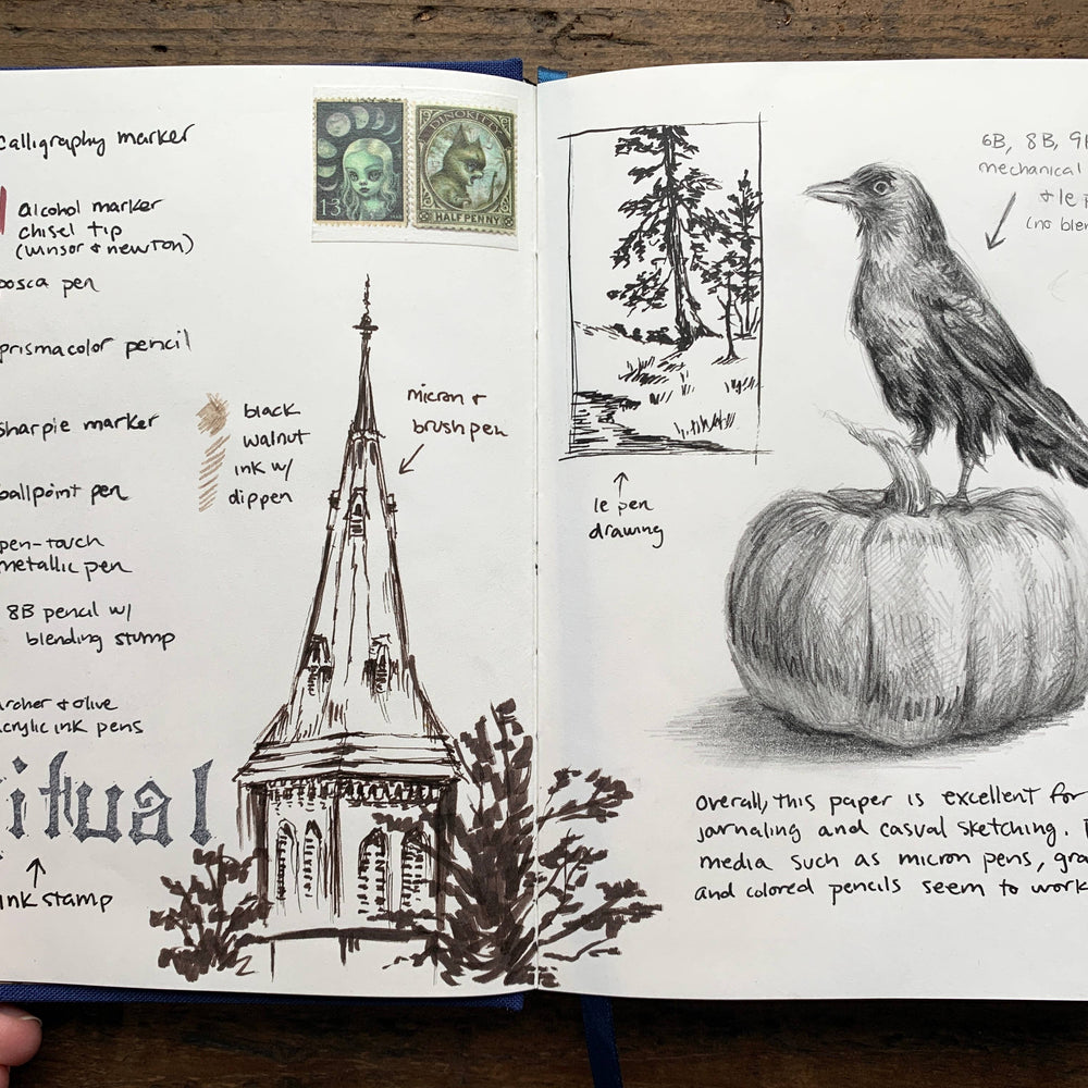 
                      
                        The Astronomer - B6 vegan blank notebook, 120gsm ivory paper
                      
                    