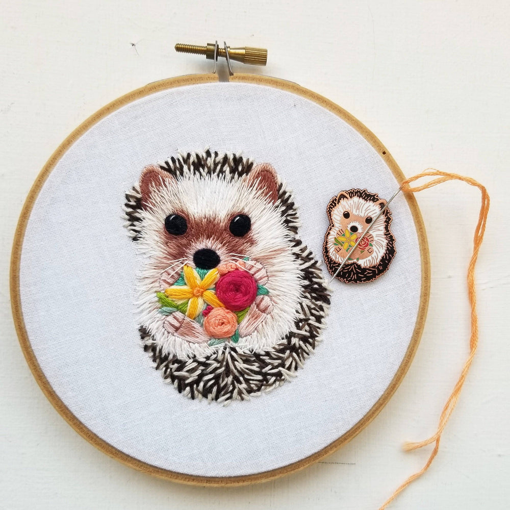 
                      
                        Hedgehog Enamel Needle Minder
                      
                    