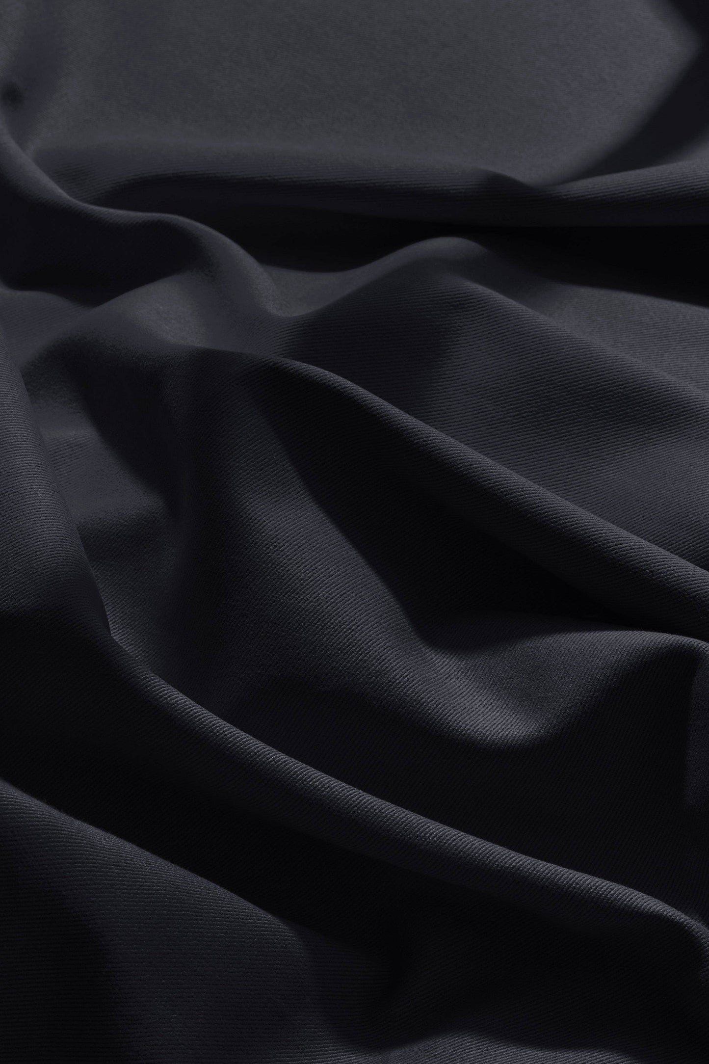 Gabardine Black Fabric