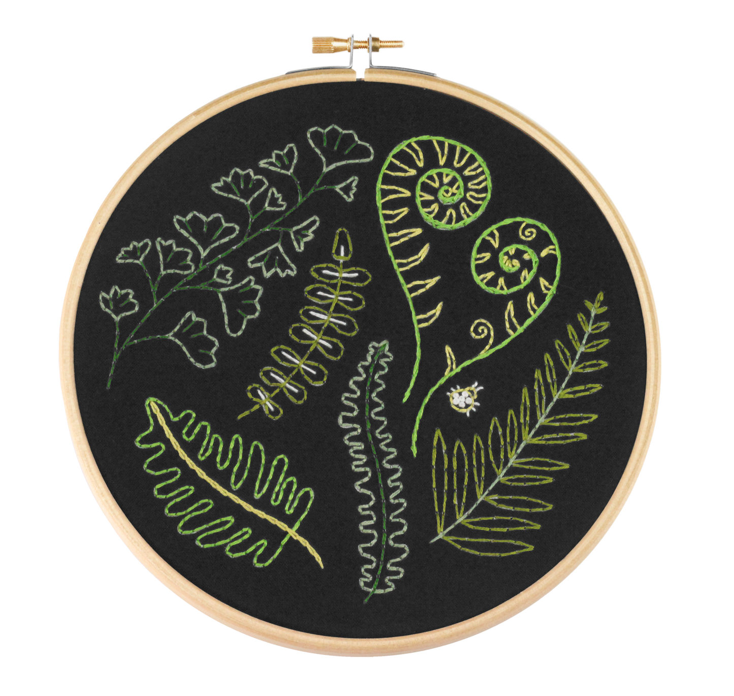 Black Forest Ferns Embroidery Kit