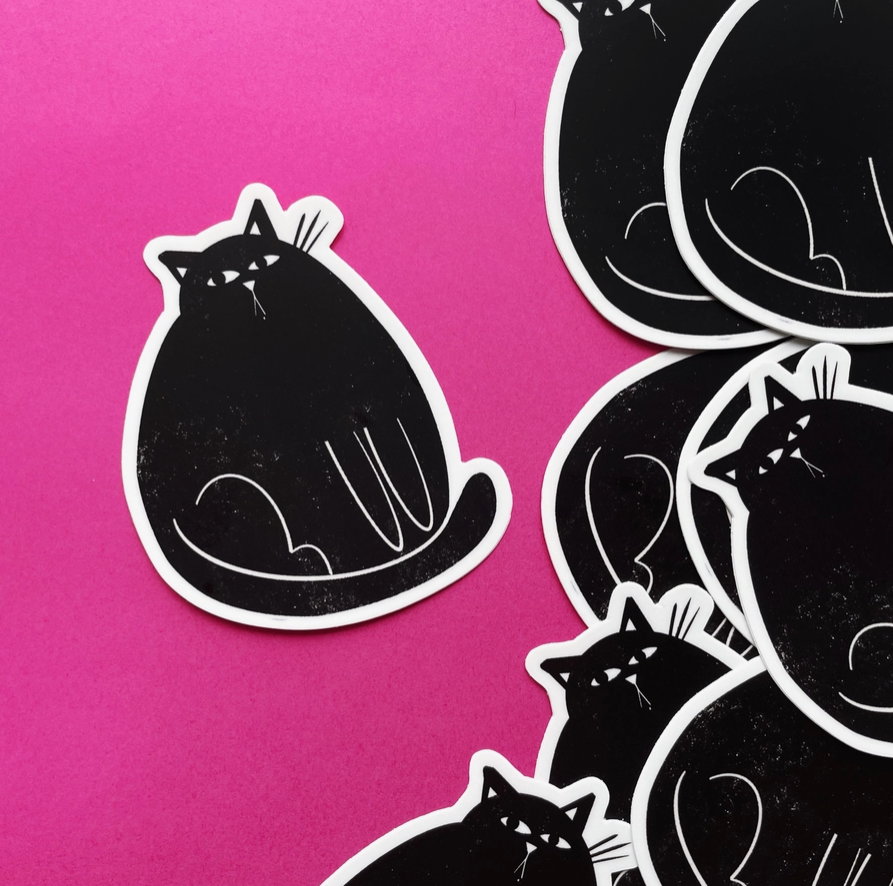 Chonky Cat Sticker 