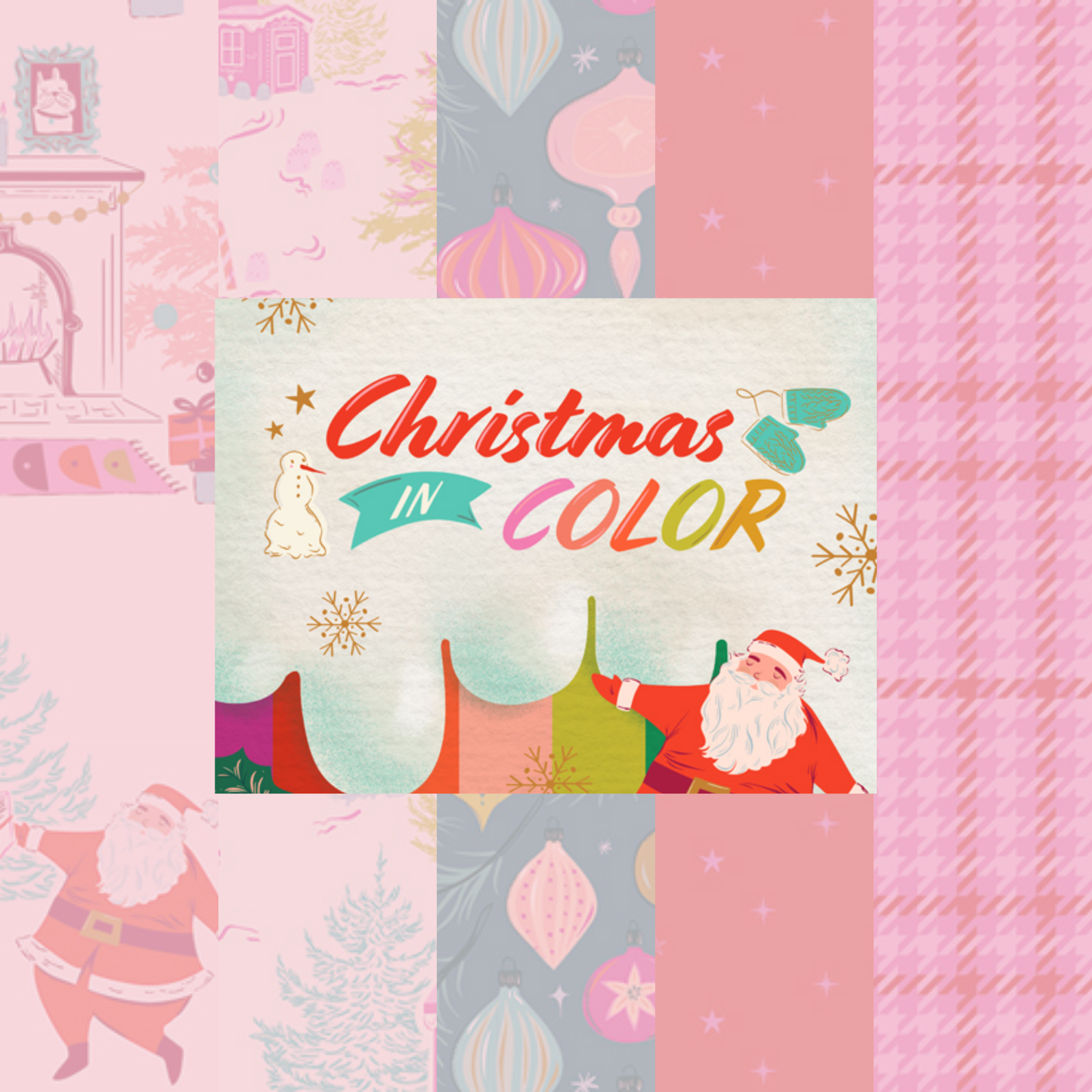 Christmas In Color Fabric Collection