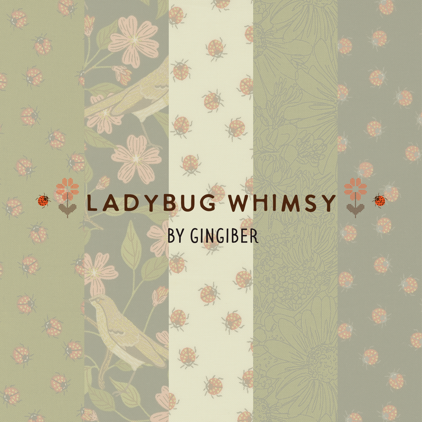 Ladybug Whimsy Fabric Collection