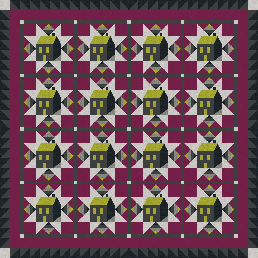 Cottagecore Quilt Kit -  Witch's Cottage