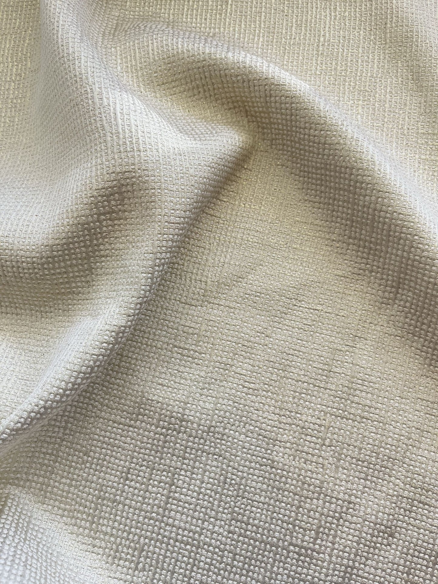 ReStash: 2.25yd Cream Metallic Poly