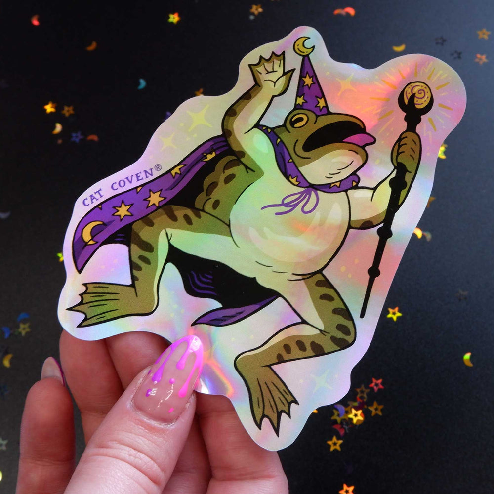 Toad Wizard - Holographic Sticker