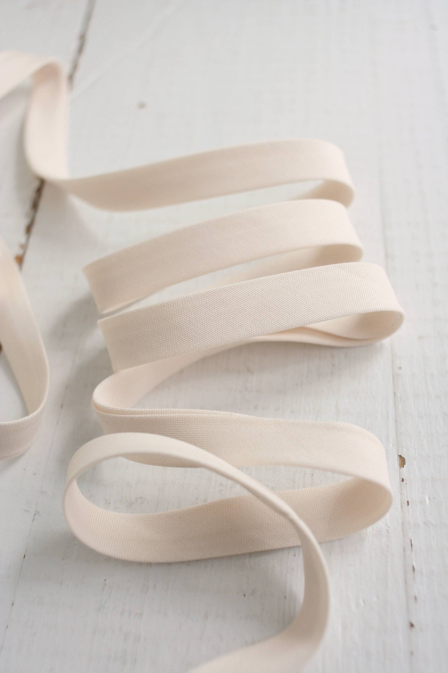 1/2" Double Fold Bias Binding -  Cream Solid 100% Cotton