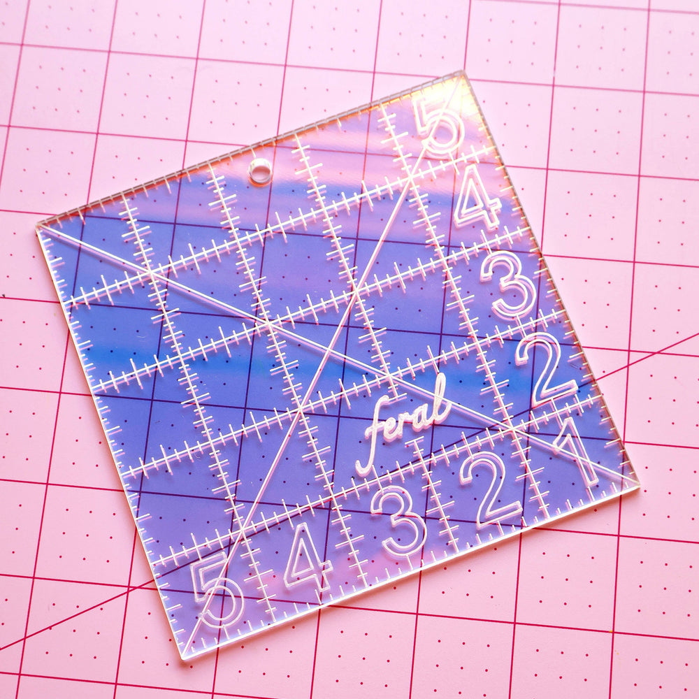 Charm square quilting ruler – Wyldwood Creative