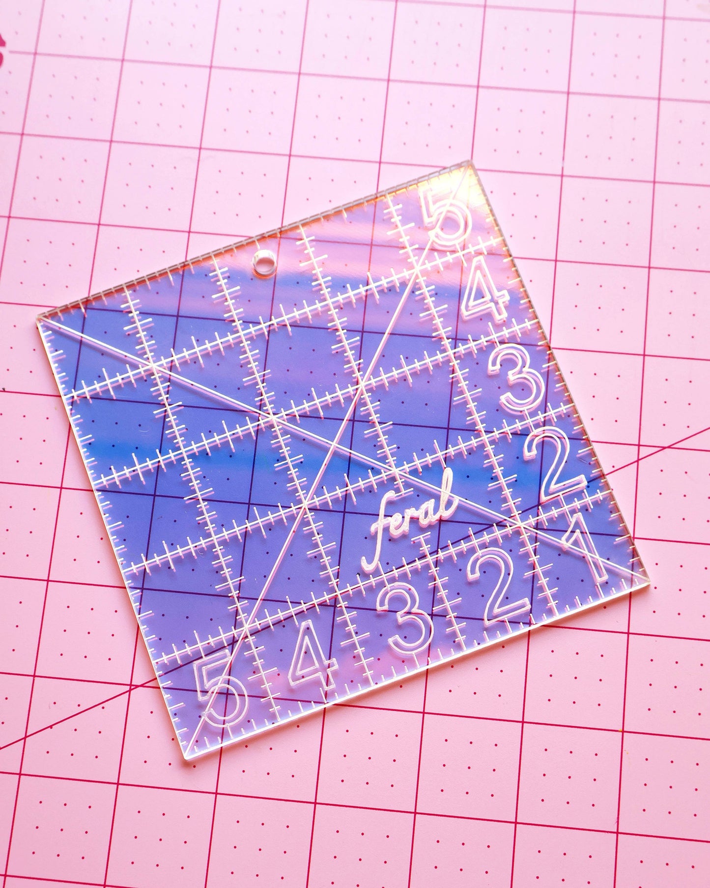 Charm square quilting ruler