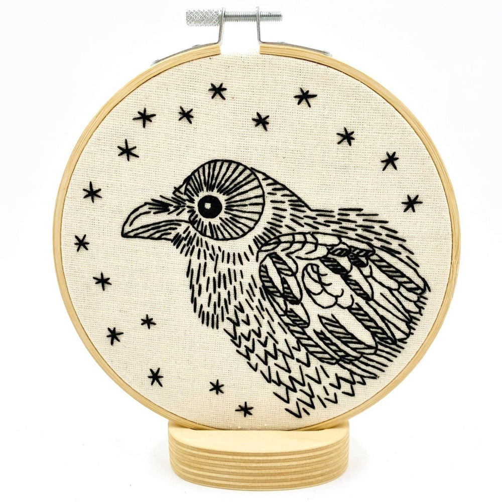 Raven Embroidery Kit