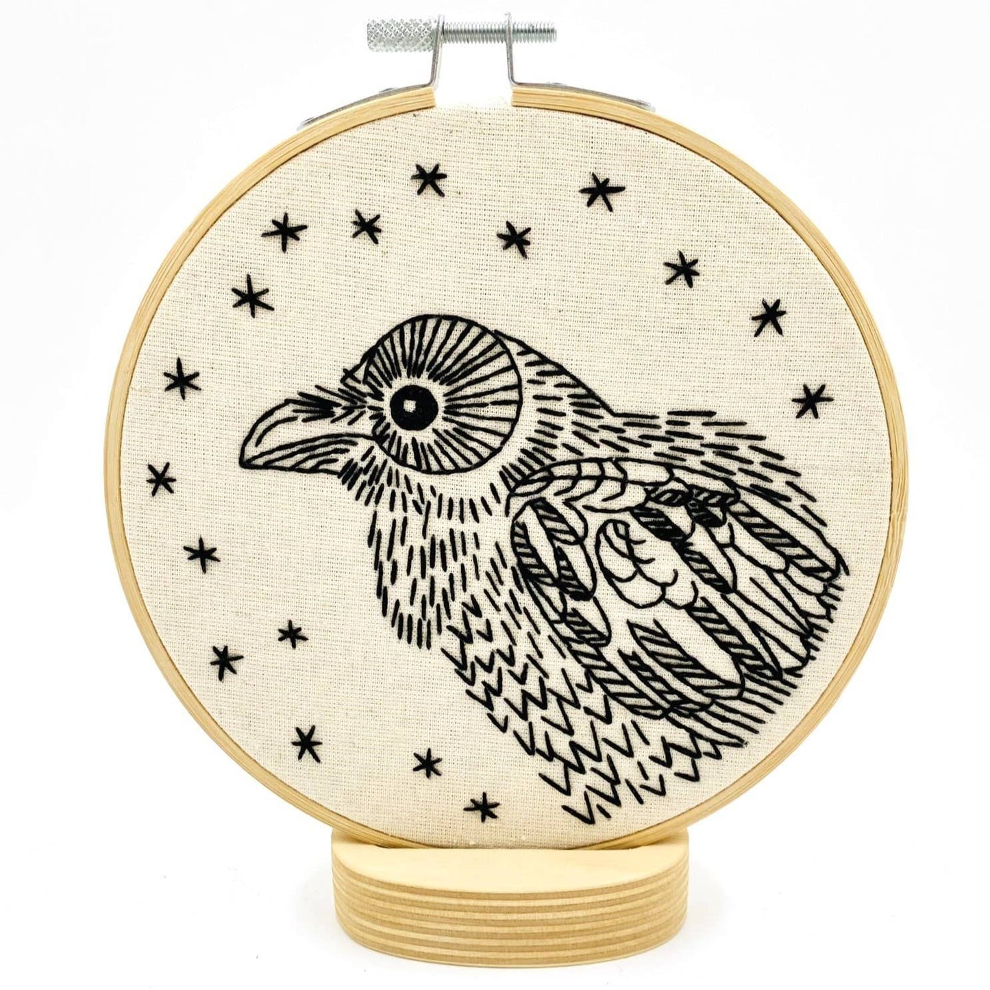 Raven Embroidery Kit
