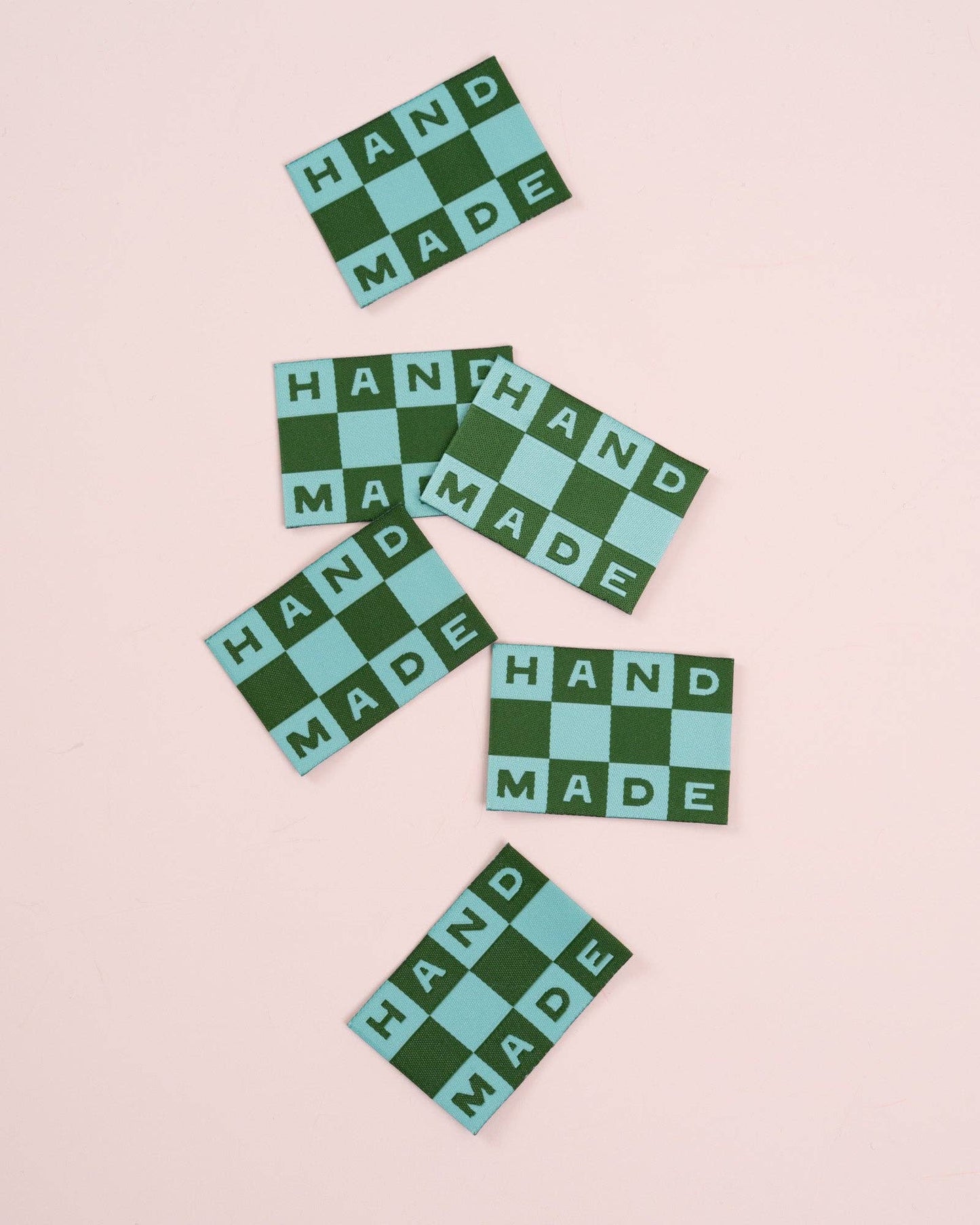 Handmade Checkerboard Large Sewing Labels (6 pack)