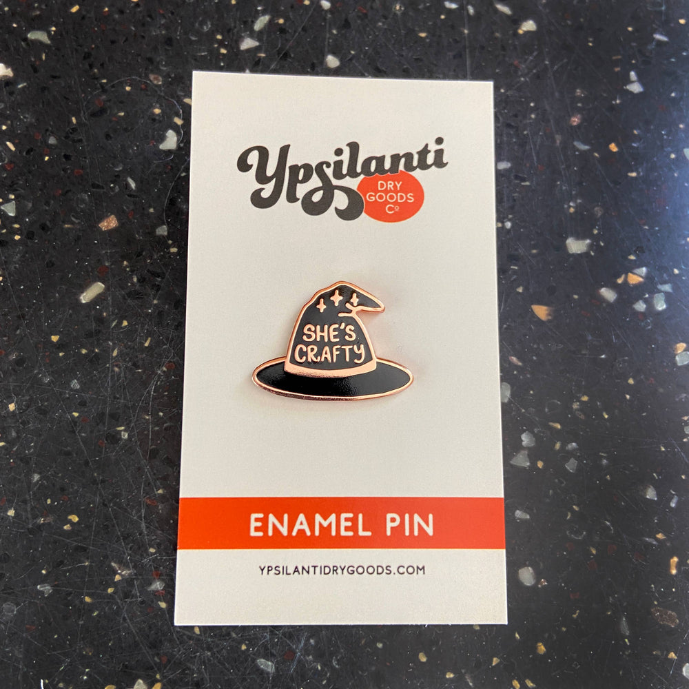 
                      
                        She's Crafty Enamel Lapel Pin- Updated Version
                      
                    