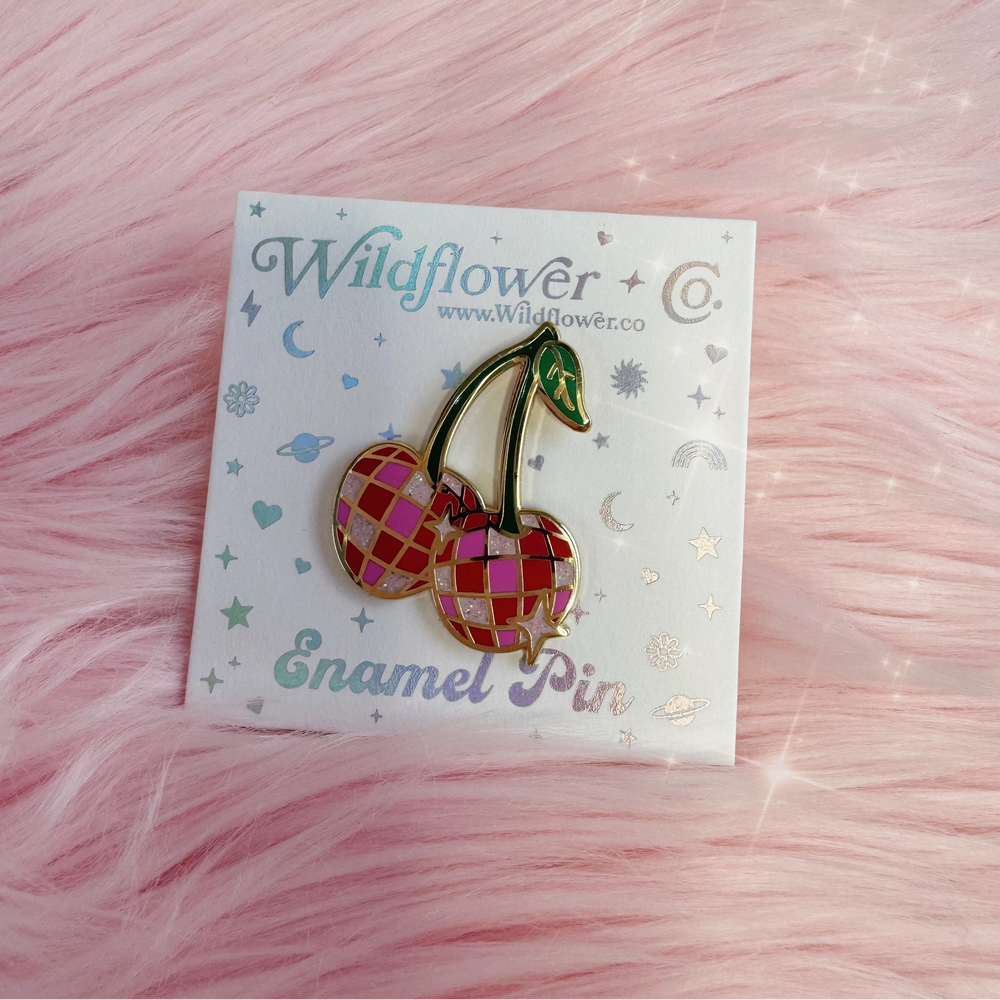 Disco Cherries - Enamel Pin 