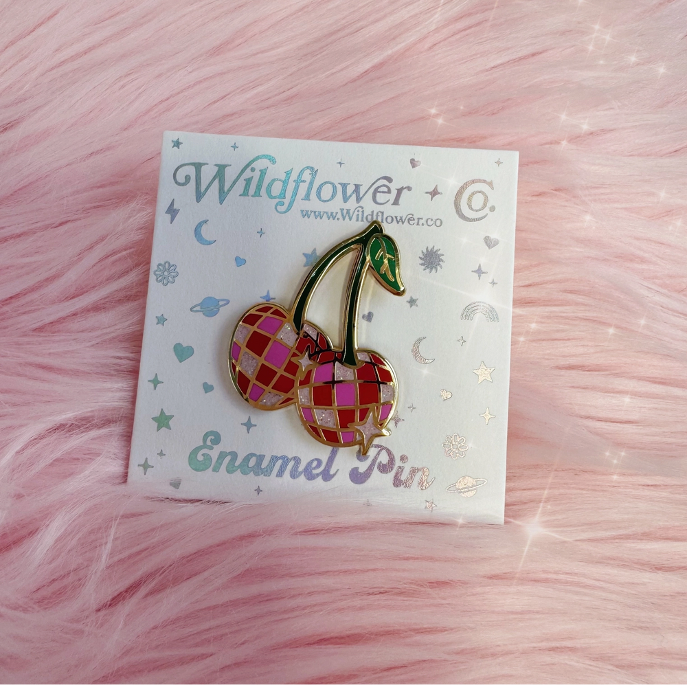 Disco Cherries - Enamel Pin 