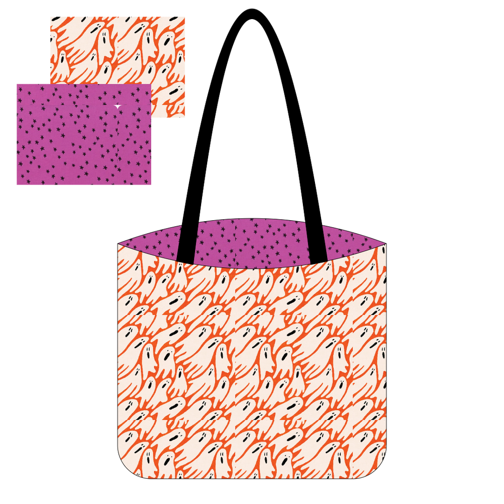 Witchy Ghosts Canvas Tote Kit