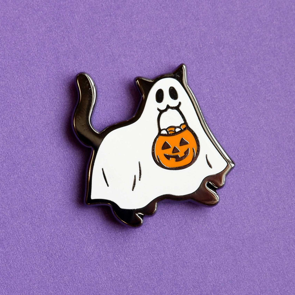 Ghost Cat - Enamel Pin