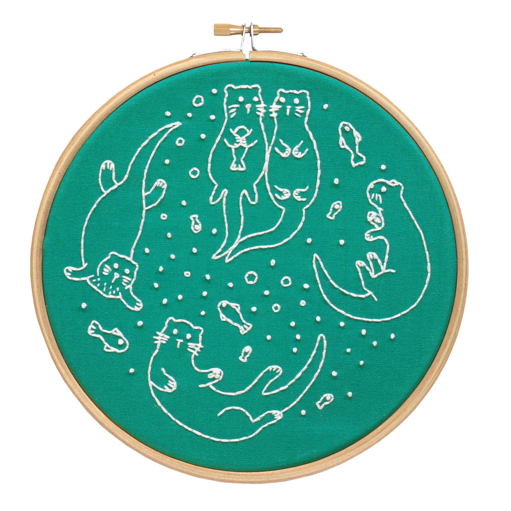 Awesome Otters Embroidery Kit