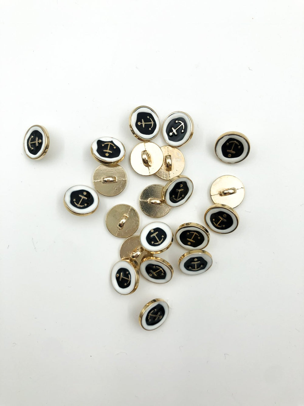 Enamel Anchor Buttons (18mm)