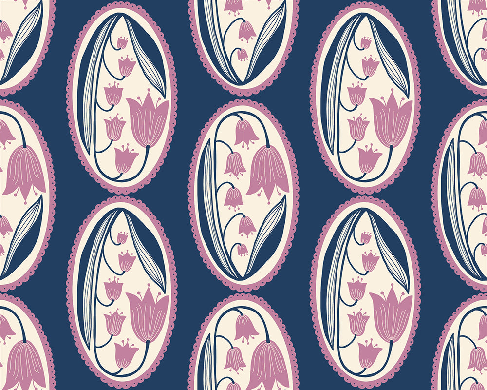 Endpaper - Lily of the Valley Cameo - Bluebell