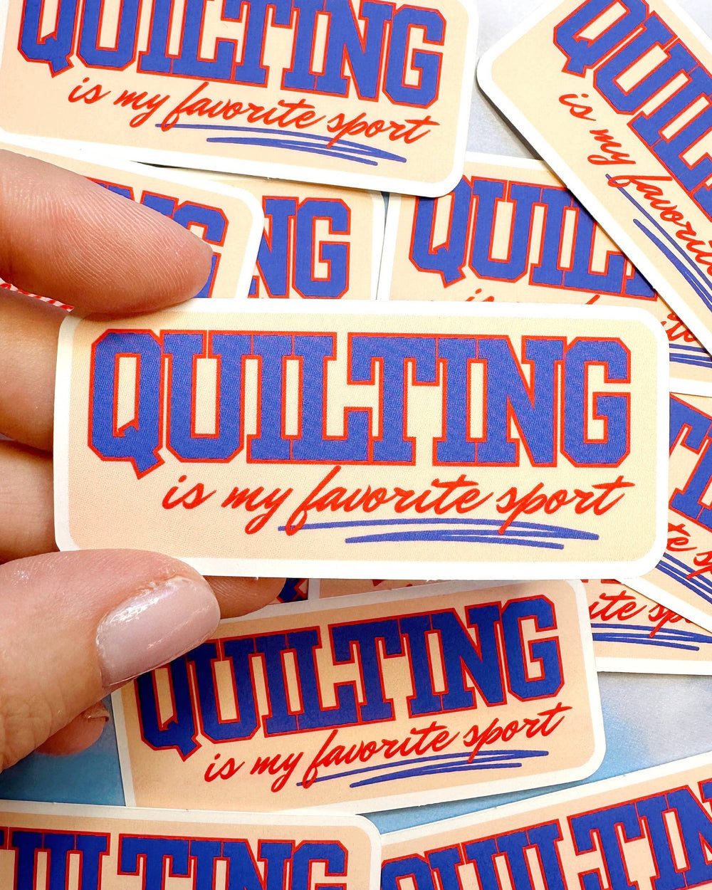 Quilting is my Favorite Sport Sticker