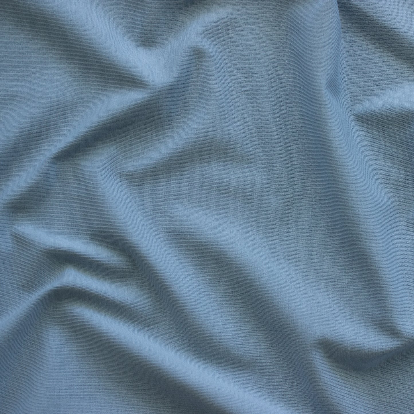 Organic Cotton Stretch Jersey - Faded Blue