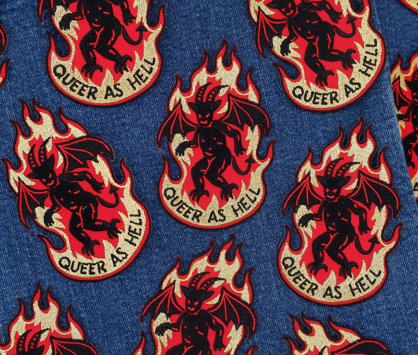 Queer As Hell - Embroidered Patch