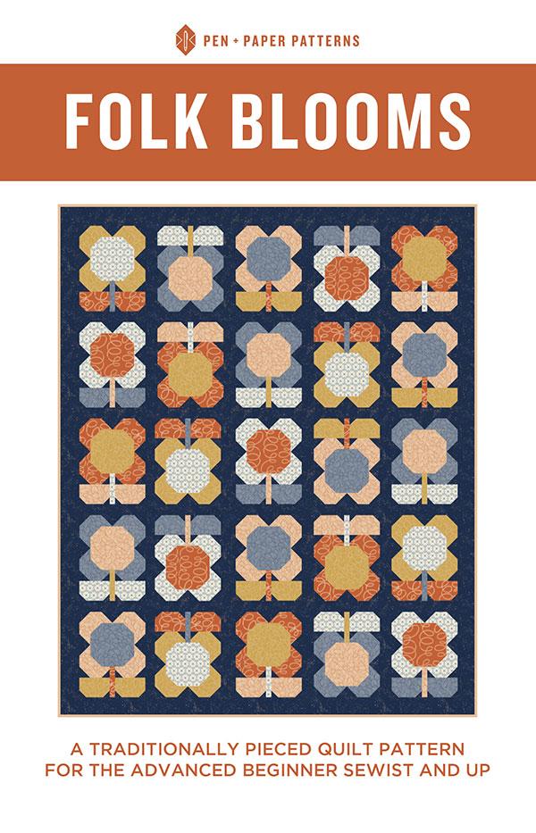 Folk Blooms Quilt Pattern