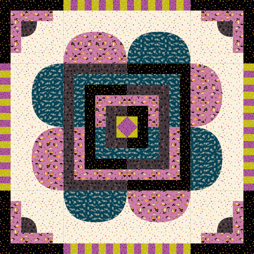Grove Quilt Kit - Freaky Familars