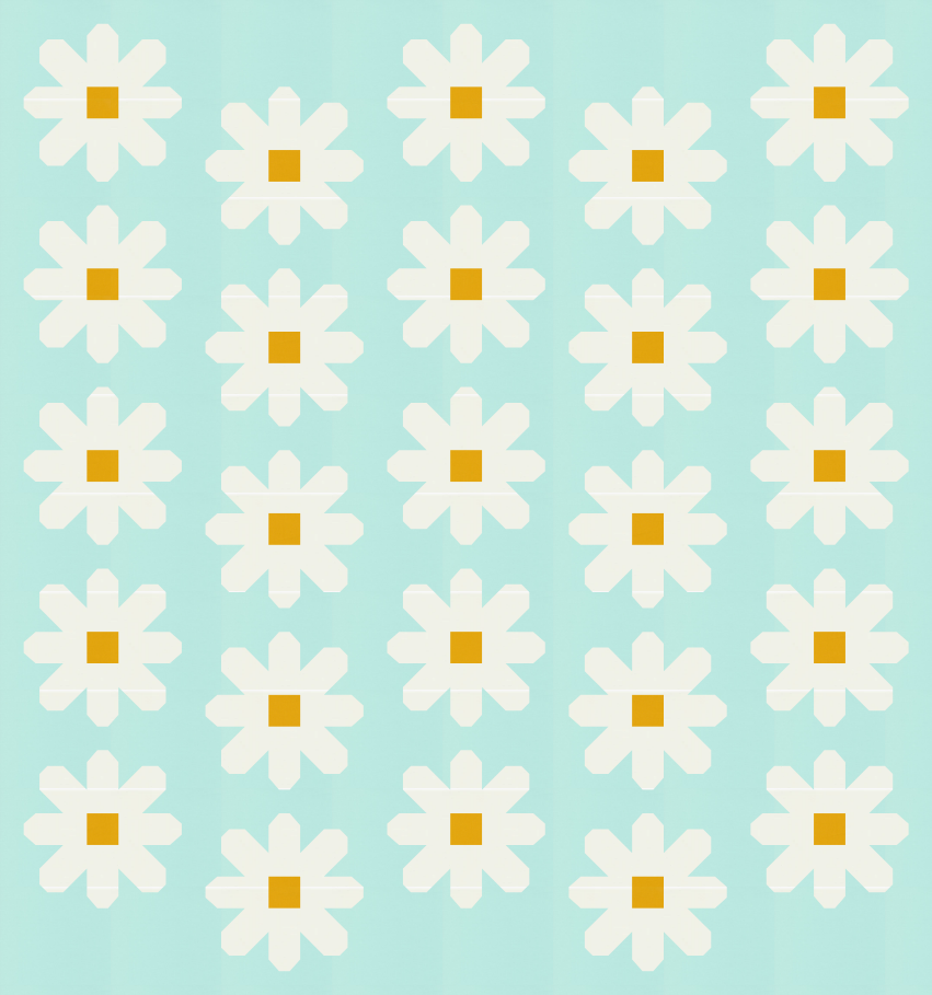 Fresh as Daisy - Spring is here! Throw Size Quilt Kit