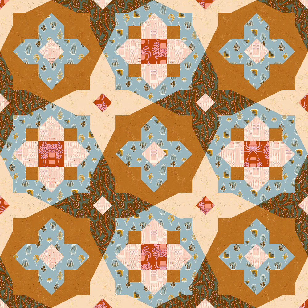 Garden Glow Quilt Kit - Calathea