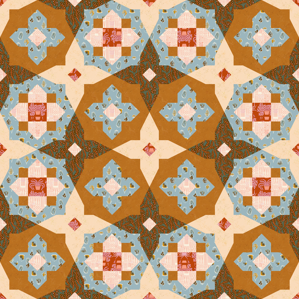 Garden Glow Quilt Kit - Calathea