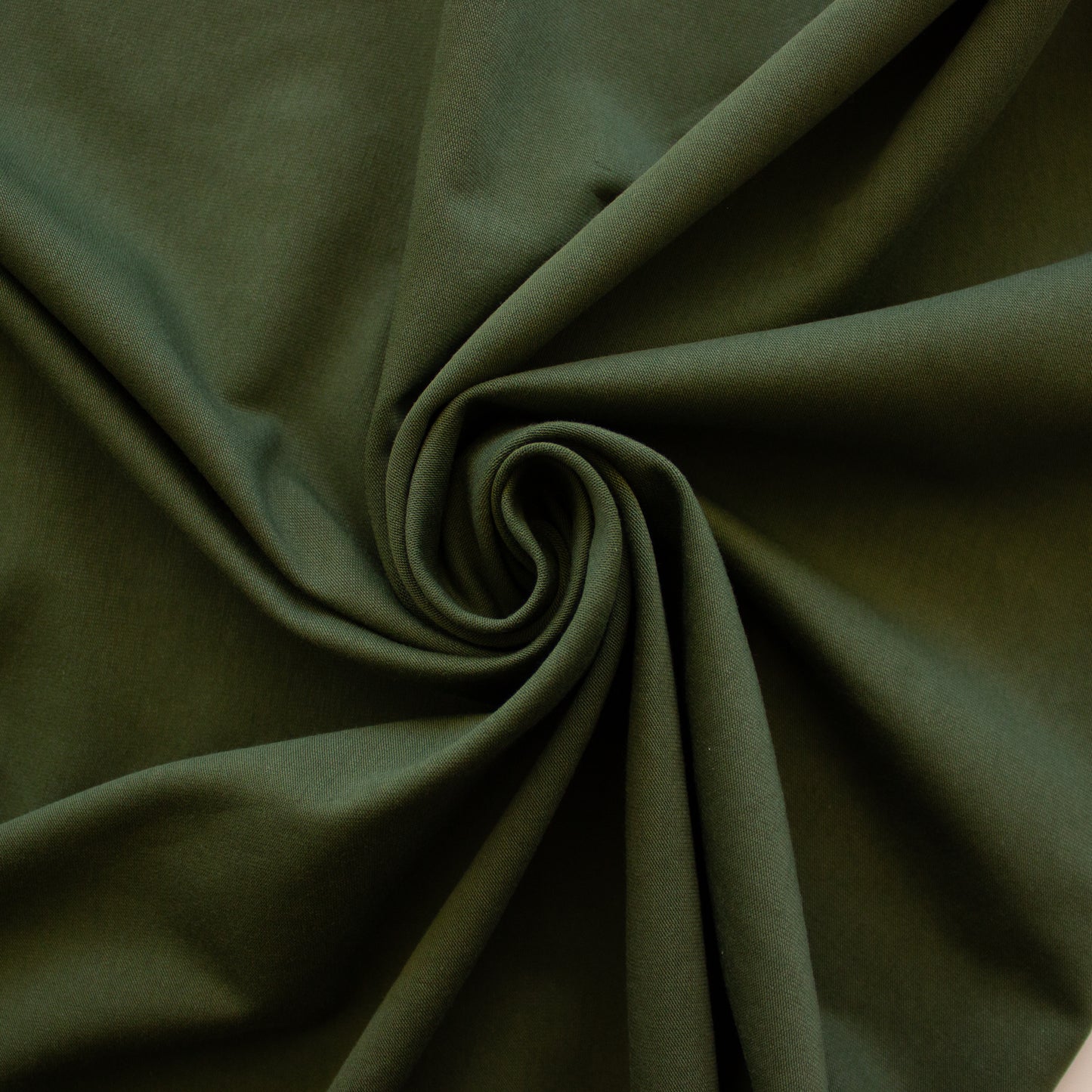 Organic Cotton Stretch Jersey - Green Khaki