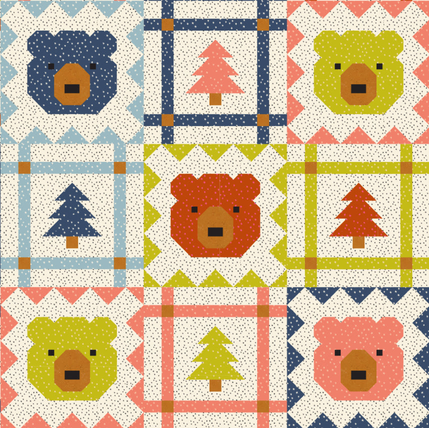 Grizzly Grove Quilt Kit - Starry