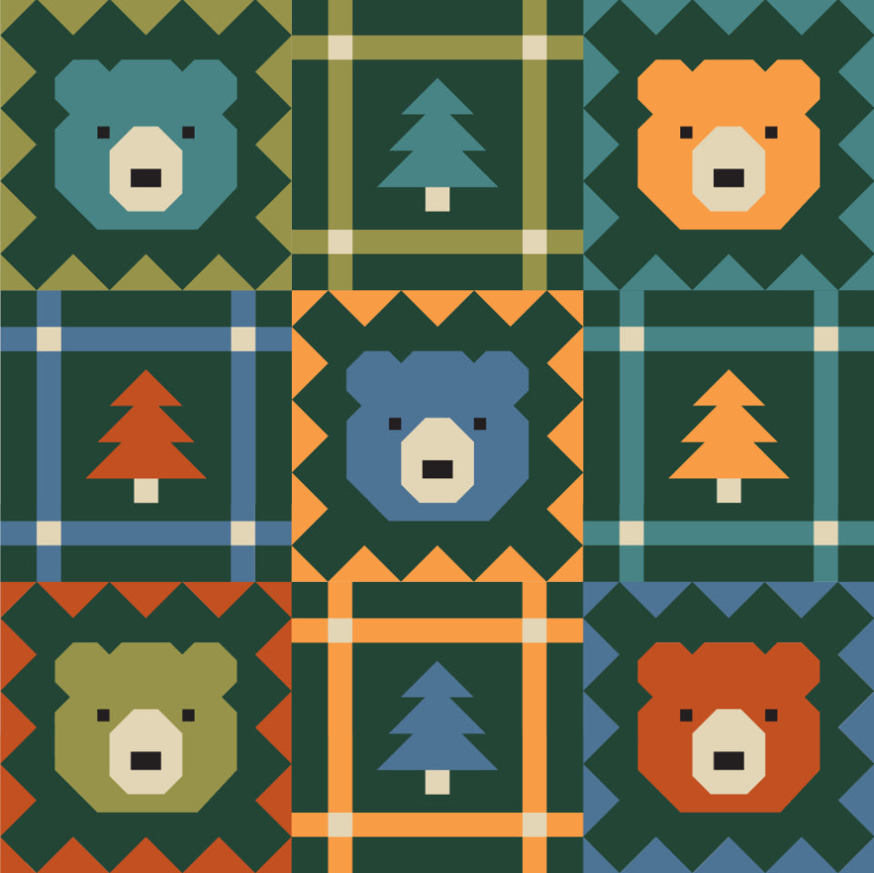 Grizzly Grove Quilt Kit - Coverish