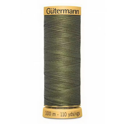 Gutermann Natural Cotton Thread - 50wt 110yds - Olive (8740) 