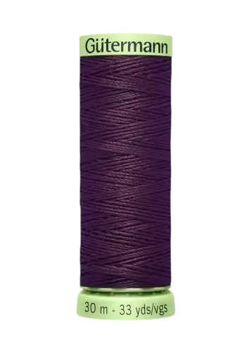 Gutermann Heavy Duty Top Stitching Thread - 12wt 33yds - Mulberry (447)