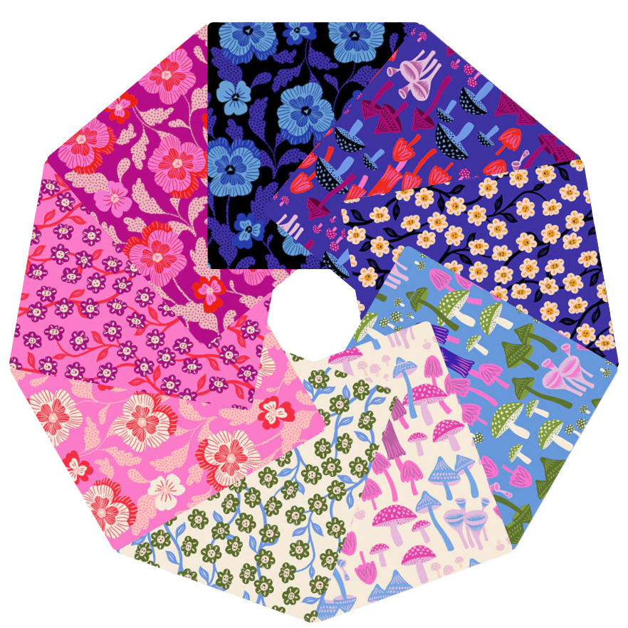 Hello Alice - Florals and Fungi - Fat Quarter Bundle (9 pc)