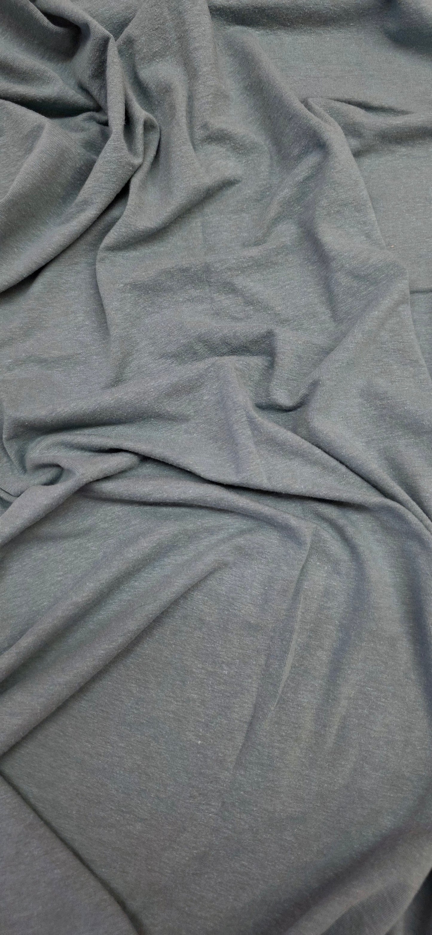 ReStash: 1.33yd Organic Hemp Jersey - Mineral Blue