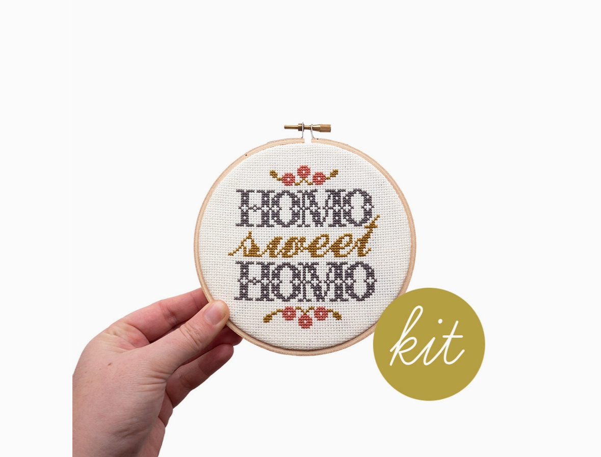 Homo Sweet Homo Cross Stitch Kit  