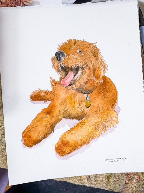 Watercolor Pet Portraits - w/ Jenna Brechbiel