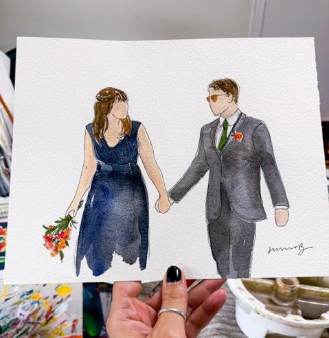 Watercolor -Simplified Portraits  w/ Jenna Brechbiel