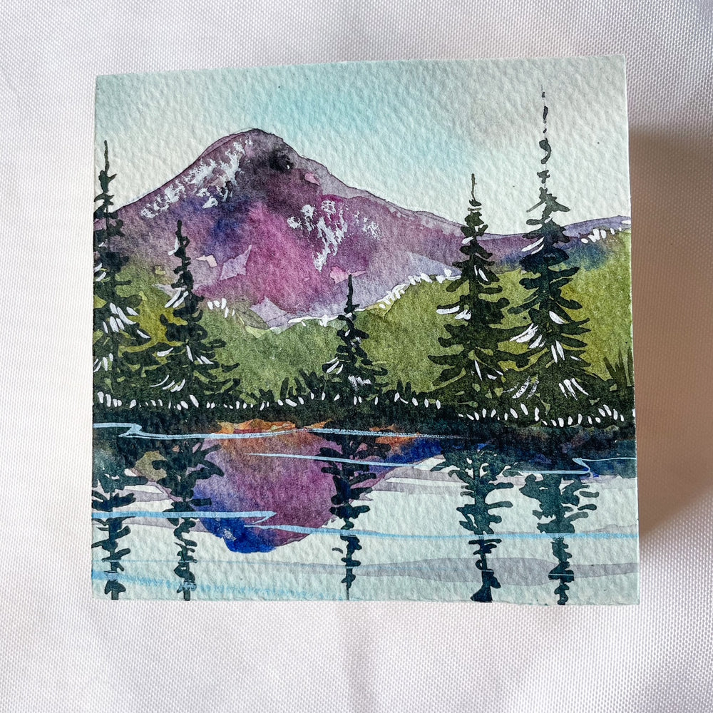 Watercolor - Rainier Landscape