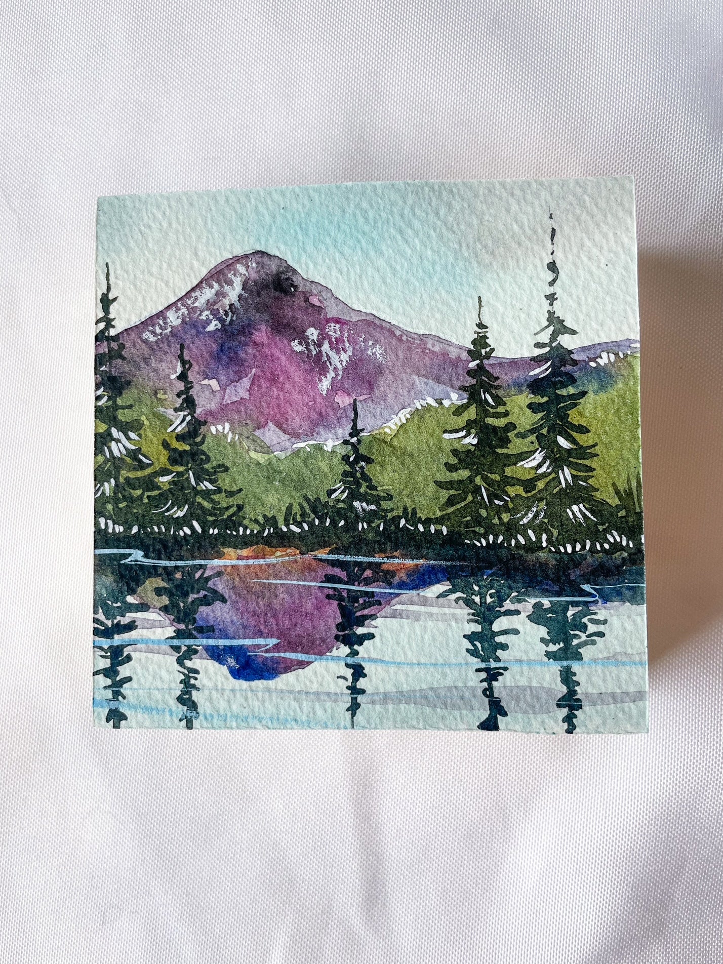 Watercolor - Rainier Landscape