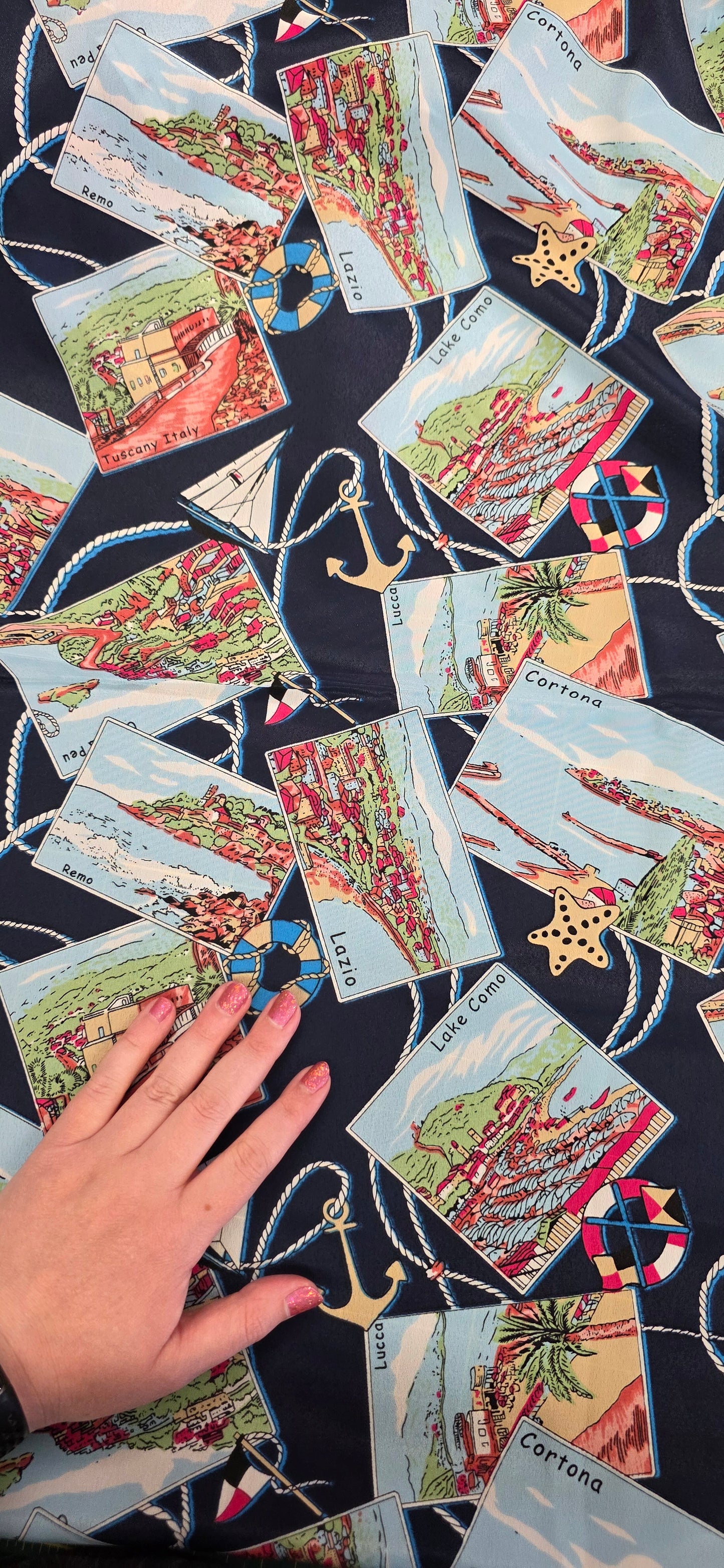 ReStash: 3.5yd Italian Postcard Polyester Crepe
