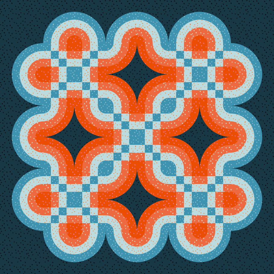 Cascade Bloom Quilt Kit - Starry 2025 Mock up Winner