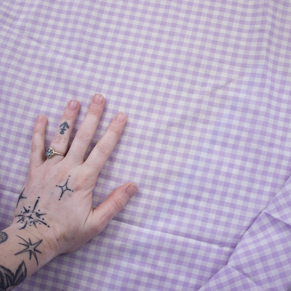 
                      
                        Deadstock Cotton Gingham - Lilac
                      
                    