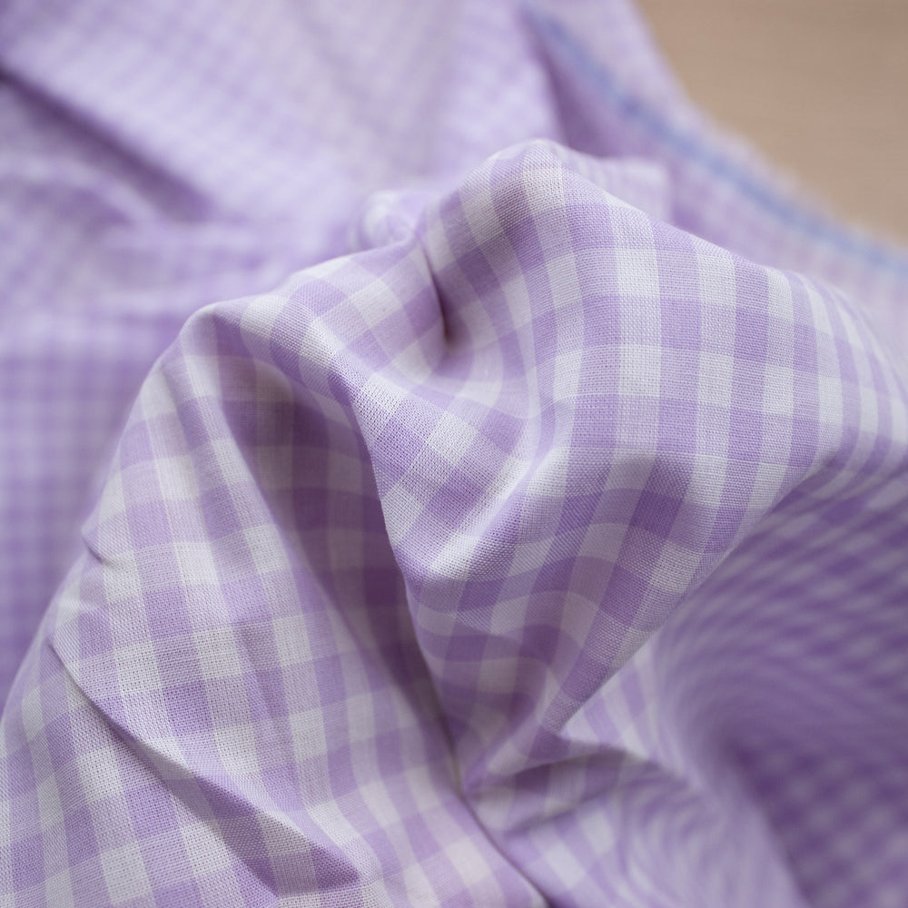 
                      
                        Deadstock Cotton Gingham - Lilac
                      
                    