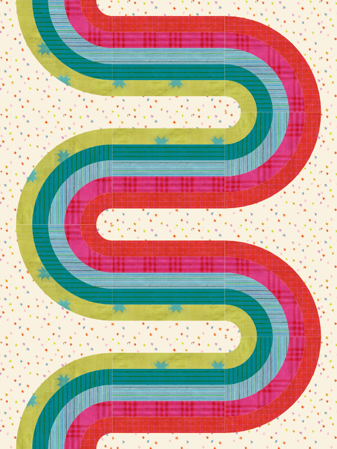 Looperette Quilt Kit - Warp + Weft Mystic Fable