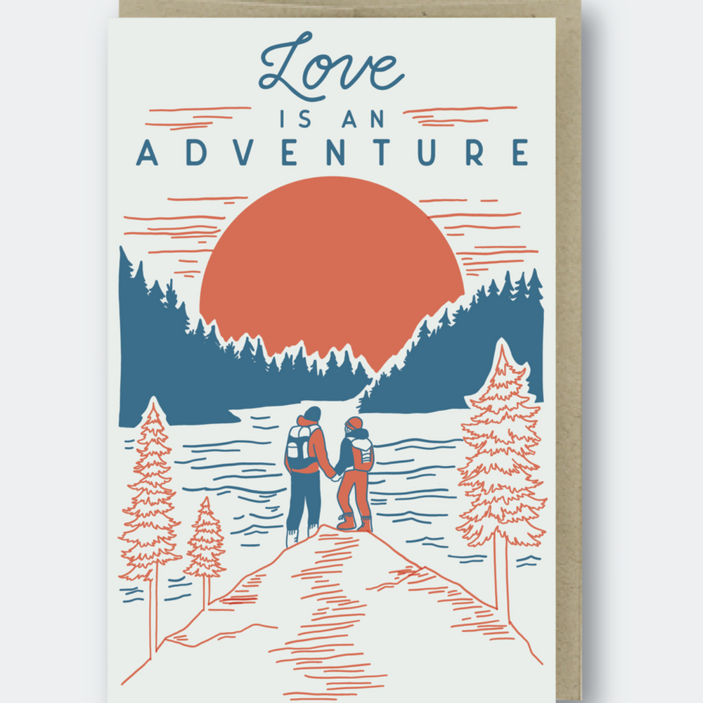 Love is an Adventure Hikers Card